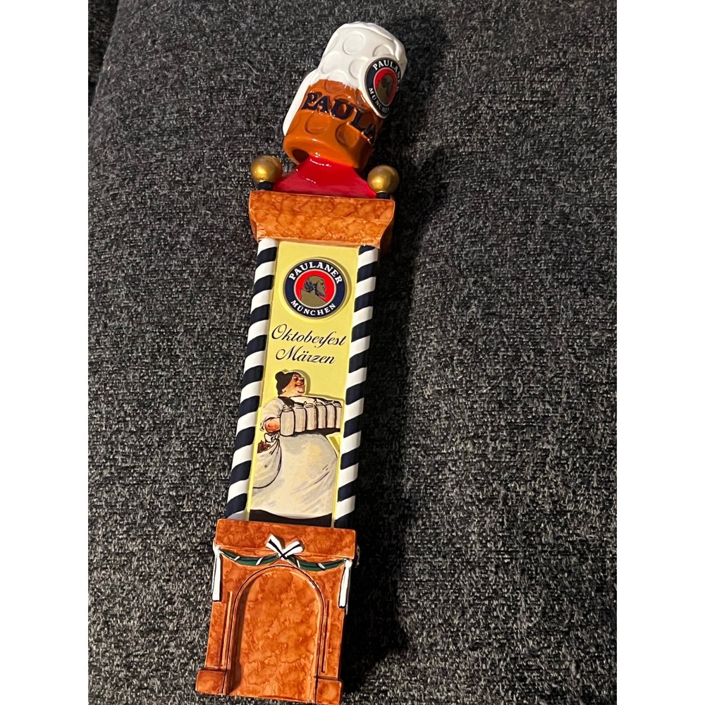 Paulaner Beer Tap Handle Orange Oktoberfest Marzen Figural
